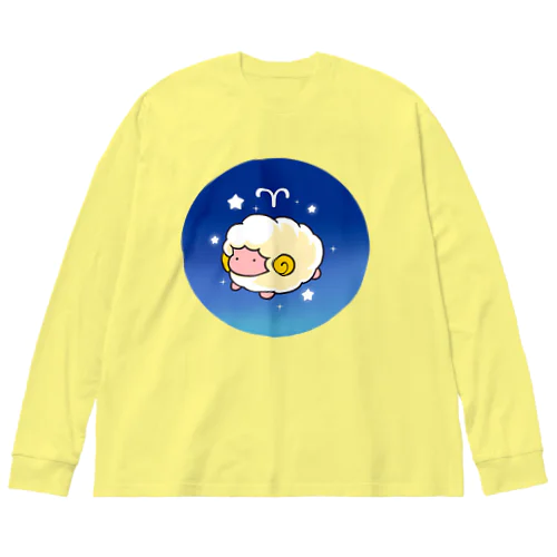 牡羊座 Big Long Sleeve T-Shirt