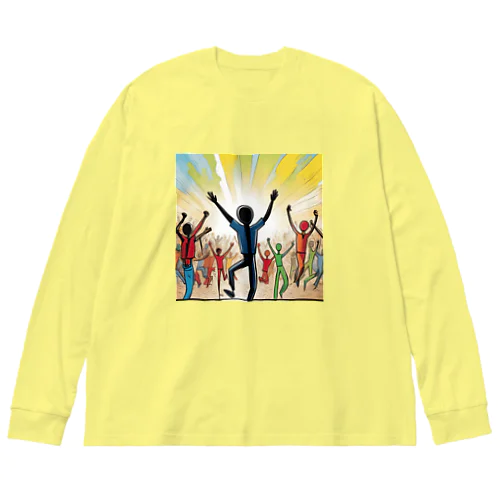 ダイナミック万歳 Big Long Sleeve T-Shirt