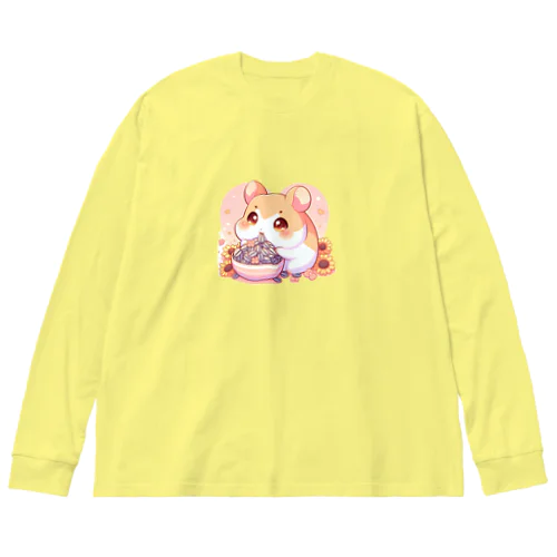 ヒマワリの種大好きハムハム Big Long Sleeve T-Shirt