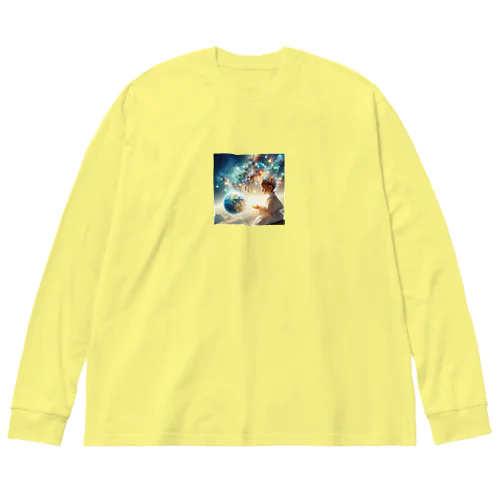 地球への愛 Big Long Sleeve T-Shirt