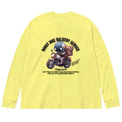 ロボットバイク便(淡色用) Big Long Sleeve T-Shirt