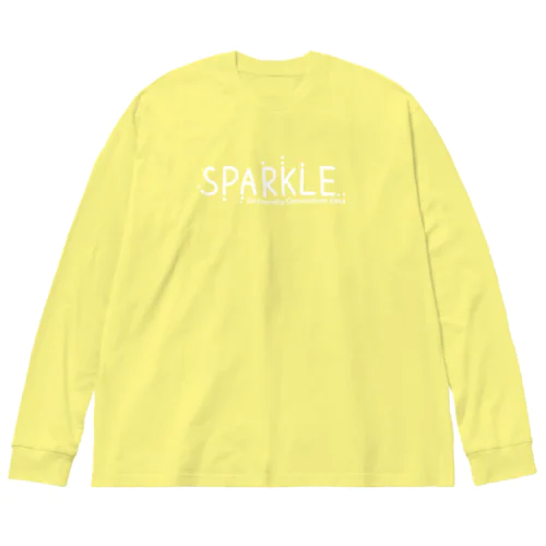 SPARKLE-ドロップス shiro ビッグシルエットロングスリーブTシャツ