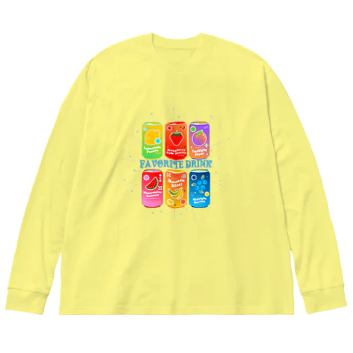 お気に入りの飲み物 Big Long Sleeve T-Shirt