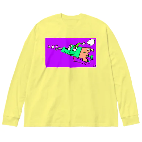 飛行 Big Long Sleeve T-Shirt