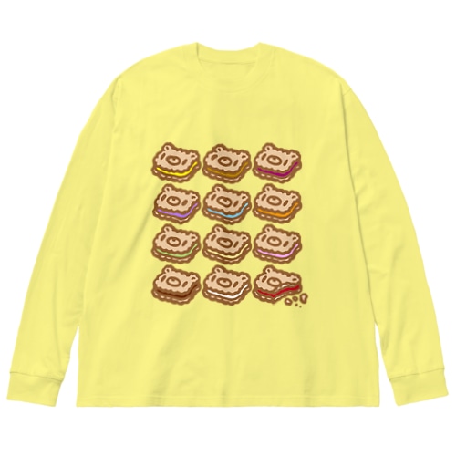 【各20点限定】いたずらぐまのグル〜ミ〜(15/12cookies)  Big Long Sleeve T-Shirt