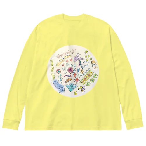 ウサギら 루즈핏 롱 슬리브 티셔츠
