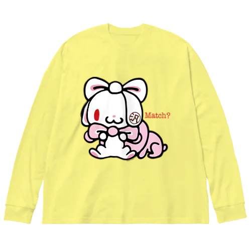 【各20点限定】汎用うさぎ(#2) ビッグシルエットロングスリーブTシャツ