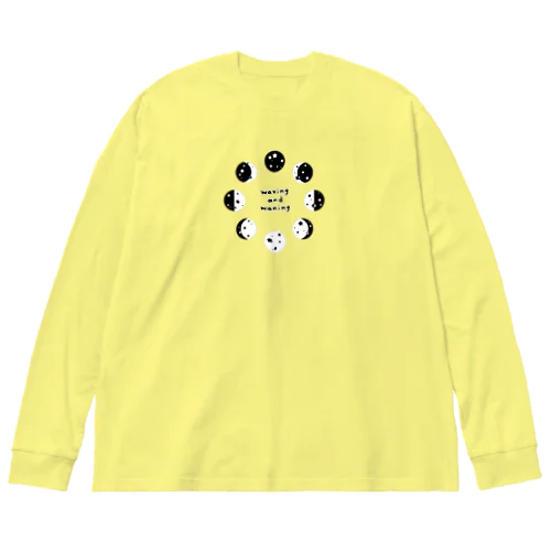 満ち欠け Big Long Sleeve T-Shirt