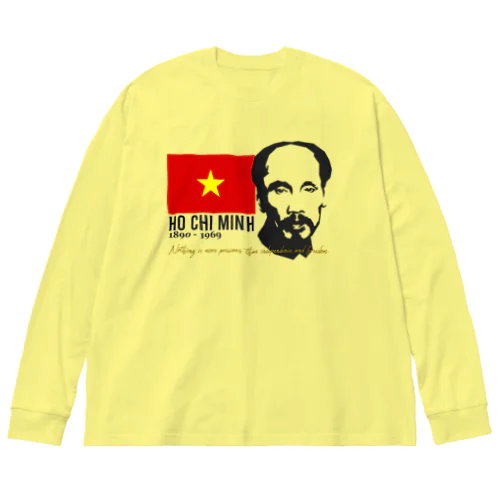 HO CHI MINH Big Long Sleeve T-Shirt