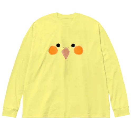 おかめいんこ ビッグシルエットロングスリーブTシャツ