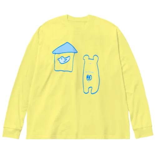 となりの鳥は青い Big Long Sleeve T-Shirt