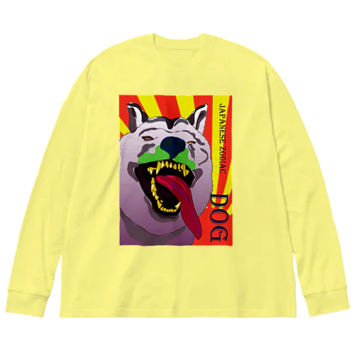 ZODIAC dog（戌） Big Long Sleeve T-Shirt