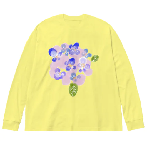 君の名は紫陽花 Big Long Sleeve T-Shirt