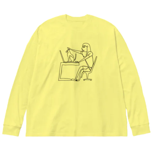 古代エジプトのリモートワーク Big Long Sleeve T-Shirt