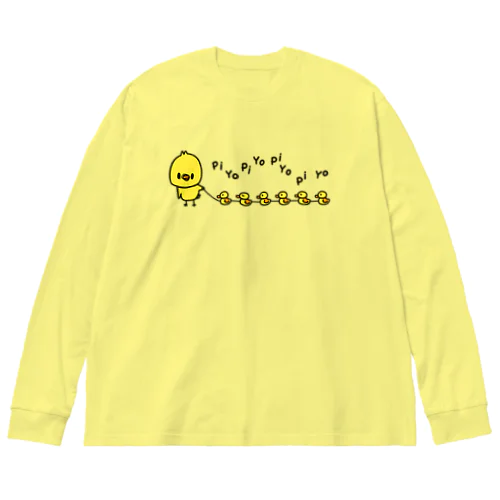 ぴよ散歩 Big Long Sleeve T-Shirt