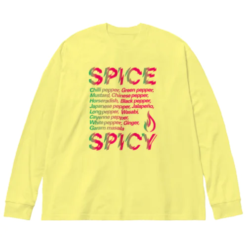 SPICE SPICY（Chili） ビッグシルエットロングスリーブTシャツ