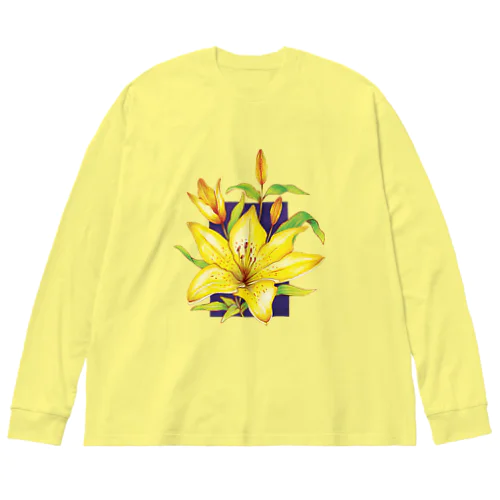 百合の花 Big Long Sleeve T-Shirt