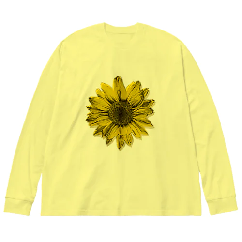 ひまわり ver.2 Big Long Sleeve T-Shirt