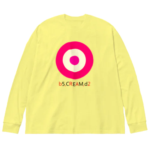 サークルa・ショッキングピンク・クリーム・ショッキングピンク2 Big Long Sleeve T-Shirt