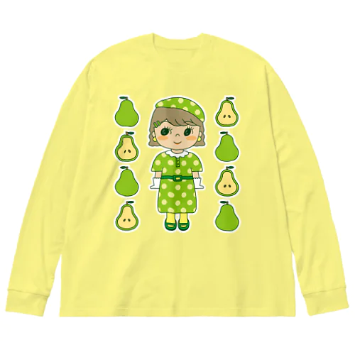 レトロガールなきっちゃん Big Long Sleeve T-Shirt