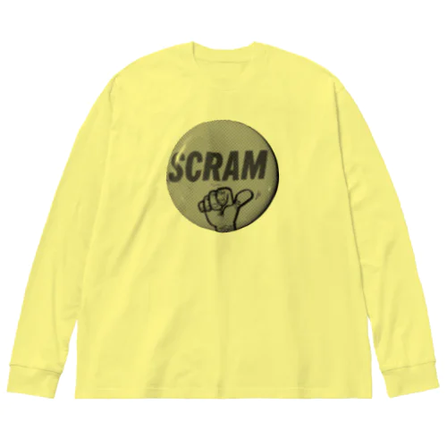 SCRAM "逃げろ！" ビッグシルエットロングスリーブTシャツ