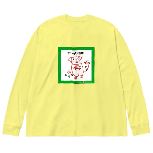 美味しいアンデス珈琲有ります🐭☕ Big Long Sleeve T-Shirt