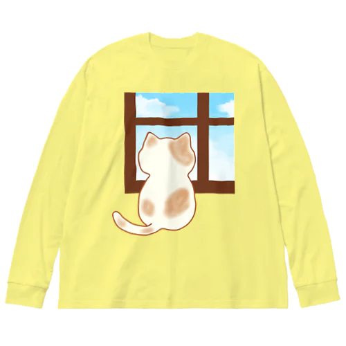 猫 〜窓辺のひととき〜 Big Long Sleeve T-Shirt