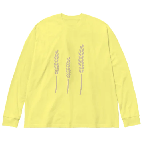 ただの麦　 Big Long Sleeve T-Shirt