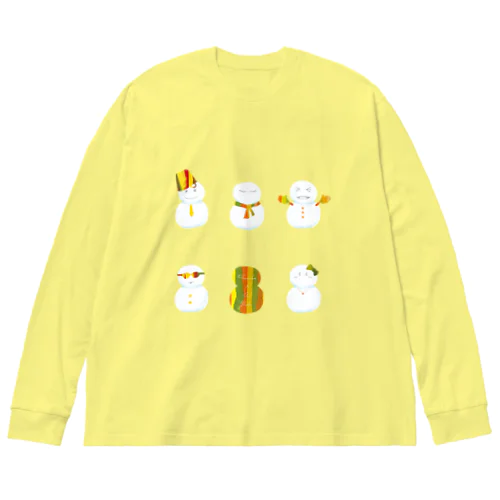 snowman。 ビッグシルエットロングスリーブTシャツ