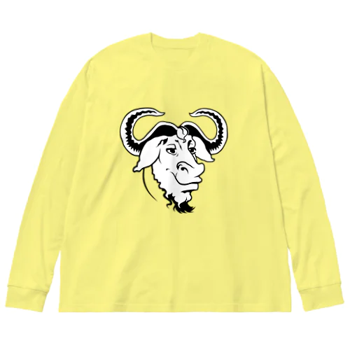 GNU の頭 Big Long Sleeve T-Shirt