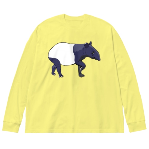 マレーバク母さん　文字無し Big Long Sleeve T-Shirt