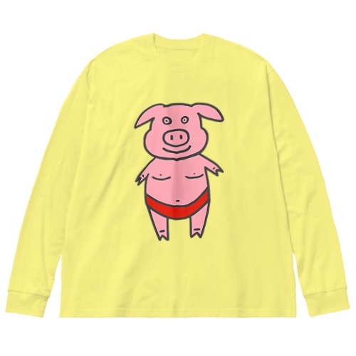 ブタ② Big Long Sleeve T-Shirt