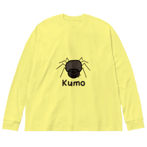 Kumo (クモ) 色デザイン ビッグシルエットロングスリーブTシャツ