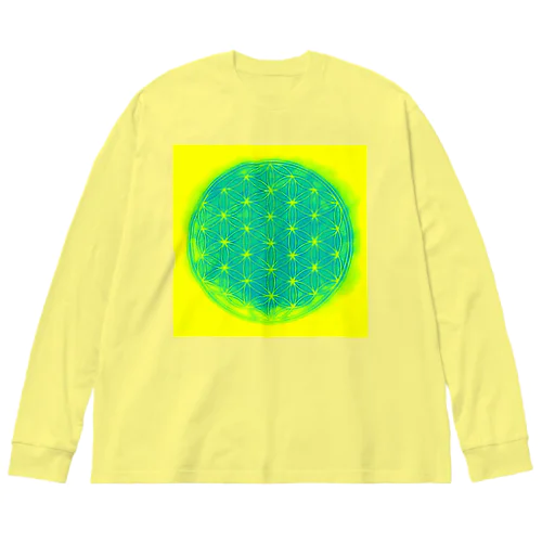 💚パイナップル💛 Big Long Sleeve T-Shirt