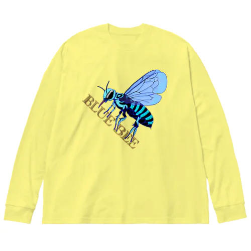 BLUE BEE(瑠璃紋花蜂) Big Long Sleeve T-Shirt