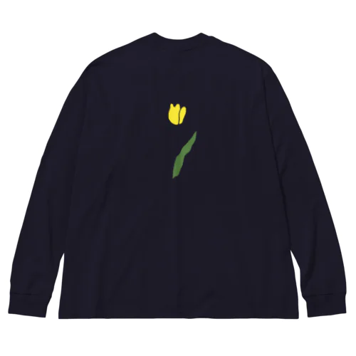 paint Art 💐 tulip ビッグシルエットロングスリーブTシャツ