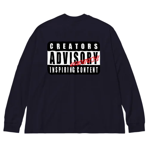 ADVISORY"CREATORS" NAVY Big Long Sleeve T-Shirt