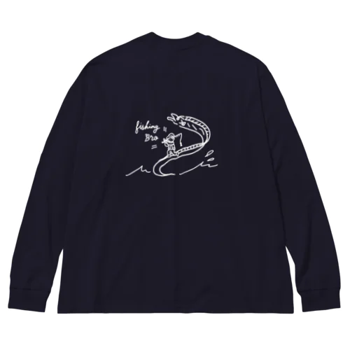 fishing bro ビッグシルエットロングスリーブTシャツ