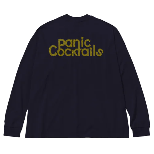 Panic Cocktails BoldLogo YellowDot ビッグシルエットロングスリーブTシャツ