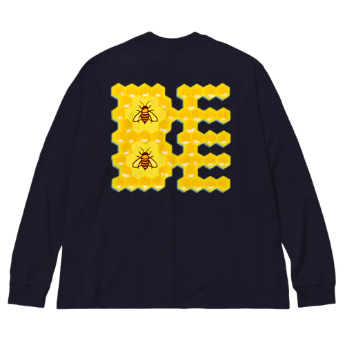 ハニカム構造(BEE） Big Long Sleeve T-Shirt