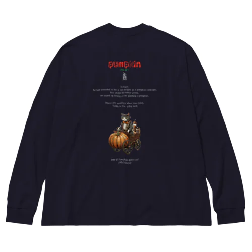 カボチャの馬車を操縦する猫 Big Long Sleeve T-Shirt