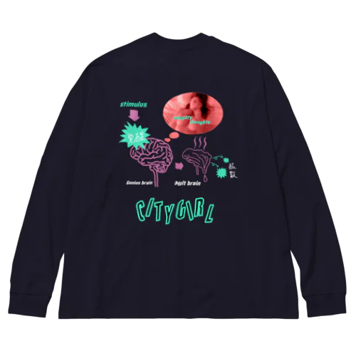 CITYGIRL  ビッグシルエットロングスリーブTシャツ