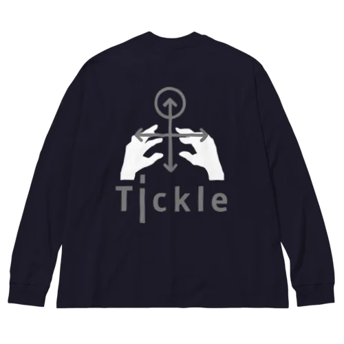 tickleグッズ(布地濃い色用) ビッグシルエットロングスリーブTシャツ