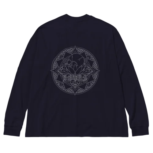 曼荼羅×髑髏 Big Long Sleeve T-Shirt