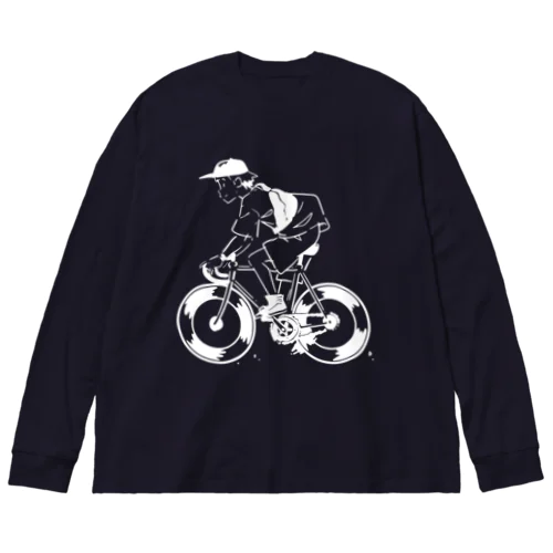 ピストバイクでポタリング Big Long Sleeve T-Shirt