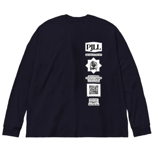 PJLL LINE WHITE ビッグシルエットロングスリーブTシャツ