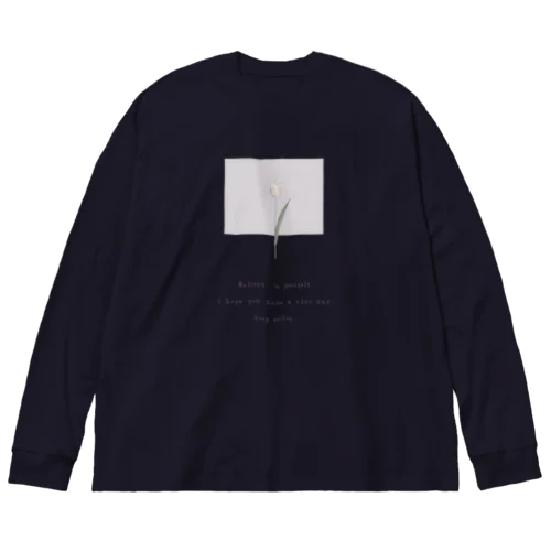 Peach Tulip × lavender blueberry milk tea Big Long Sleeve T-Shirt