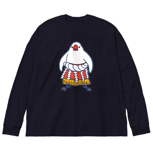 すもう文鳥よこづな　青ライン Big Long Sleeve T-Shirt