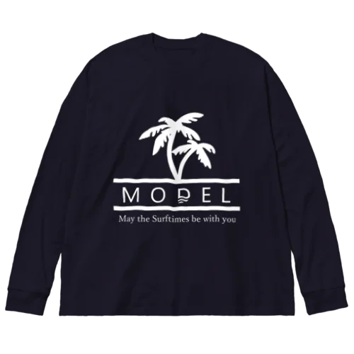 MODEL オリジナルロゴパーム Big Long Sleeve T-Shirt