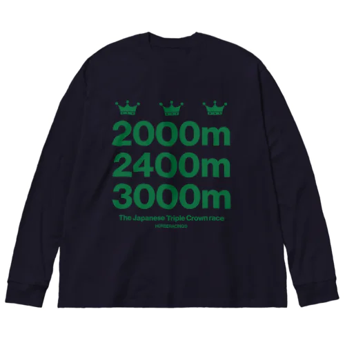 牡馬三冠レース Big Long Sleeve T-Shirt